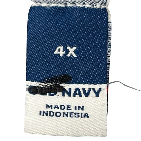 Old Navy Sun Dress Blue White Gingham Plaid Cottagecore Womens Plus Size 4X - Picture 4 of 6